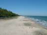 Small area of Burgas Beach with a bit of the town park on the left. Black sea coast